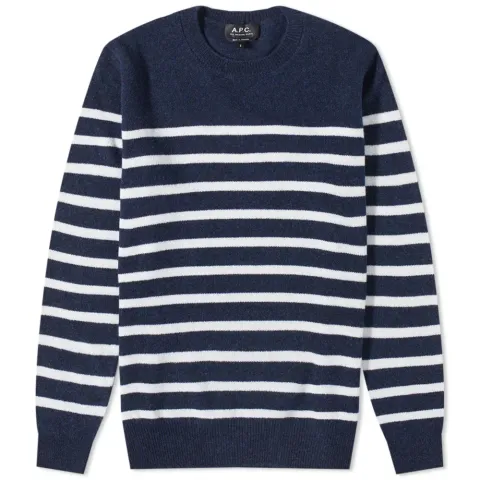 A.P.C. Travis Stripe Crew Knit