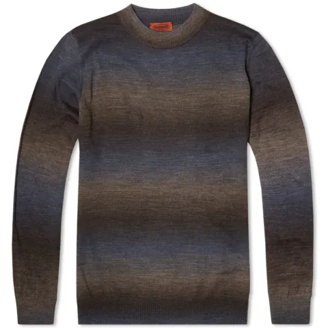 Space Dyed Degrade Crew Knit