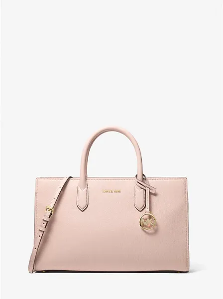 Scarlett Medium Pebbled Leather Satchel