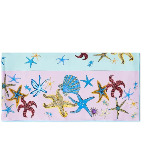 Shell Print Silk Scarf