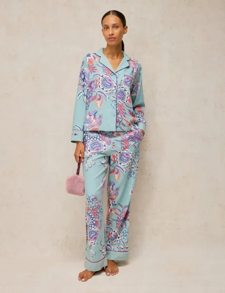White Stuff Cotton Rich Printed Pyjama Bottoms