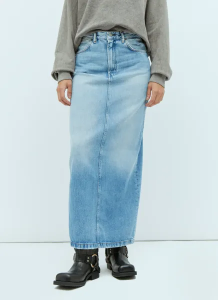 Midi Denim Skirt