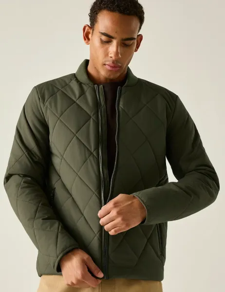 Regatta Harvin Quilted Water-Repellent Jacket Khaki