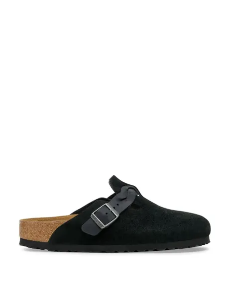 Boston Suede Braided Strap Clogs