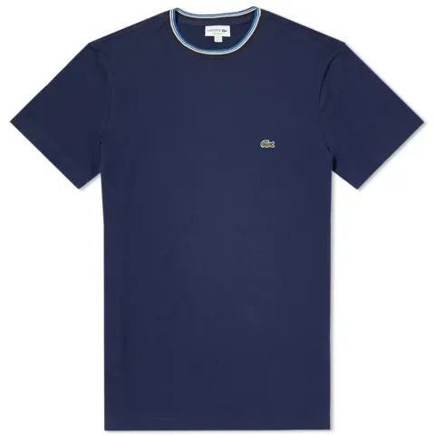 Regular Fit Tipped Collar Tee