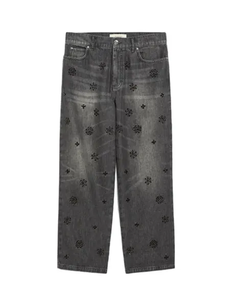 Manetta Denim Trousers Black