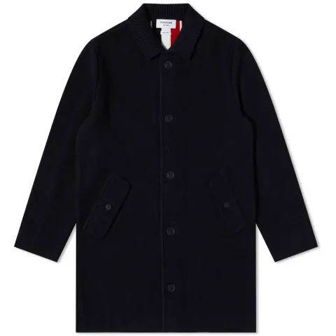 Classic Coat With Rib Back Stripe
