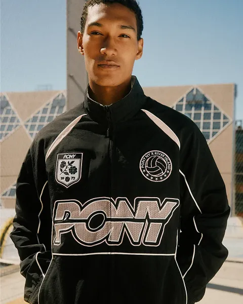 River Island Pony Blocked Track Top