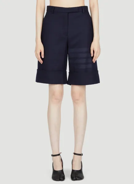 Flannel Four Bar Sack Shorts