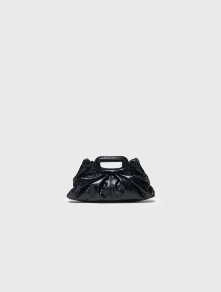 Milpli mini crackled leather clutch