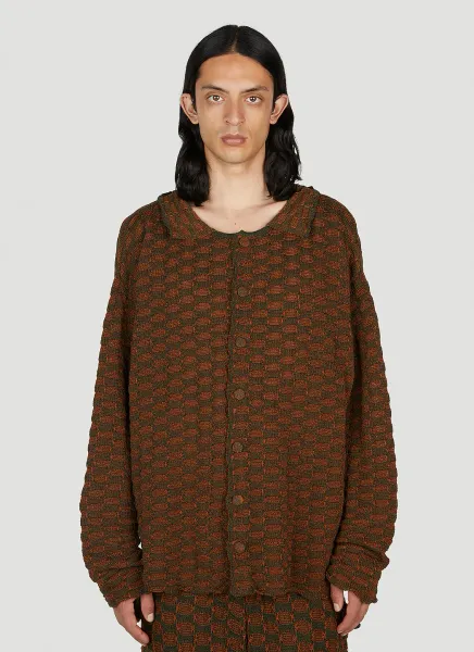 Sphere Knit Long Sleeved Cardigan