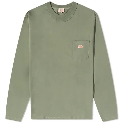 Long Sleeve Logo Pocket Tee