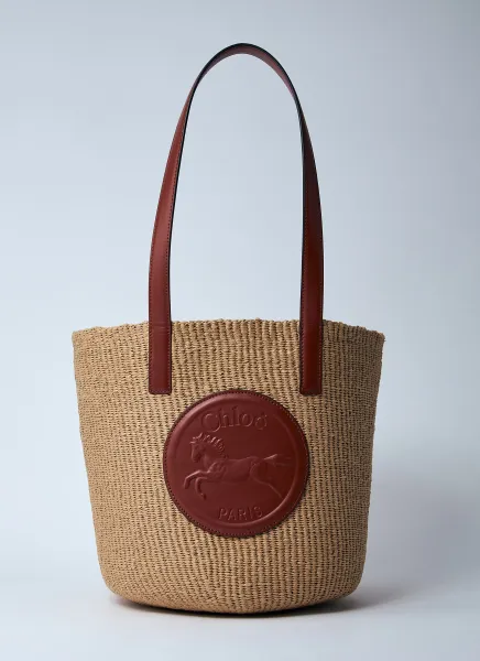 Large Horse Medal Basket Bag