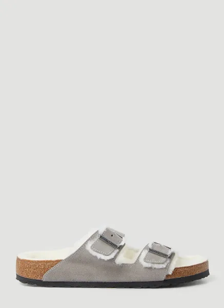 Arizona Shearling Two Strap Sandals