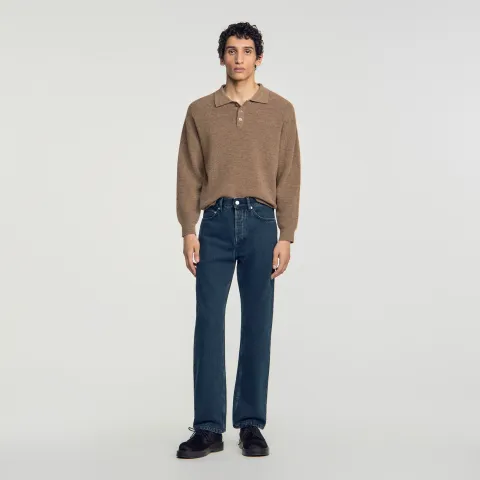 SANDRO Regular faded jeans