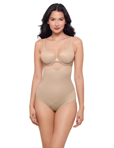 Miraclesuit Extra Firm Control High-Rise Shaping Stretch Knickers Beige
