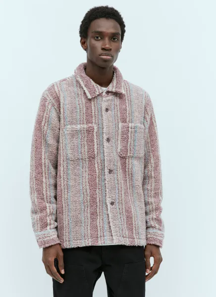 Stripe Sherpa Shirt