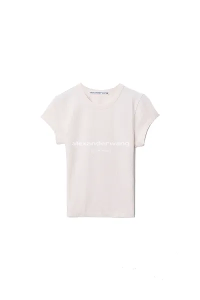 Crystal Hotfix Logo Cotton Baby Tee