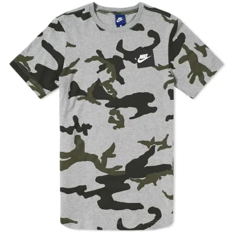 AOP Curved Hem Tee