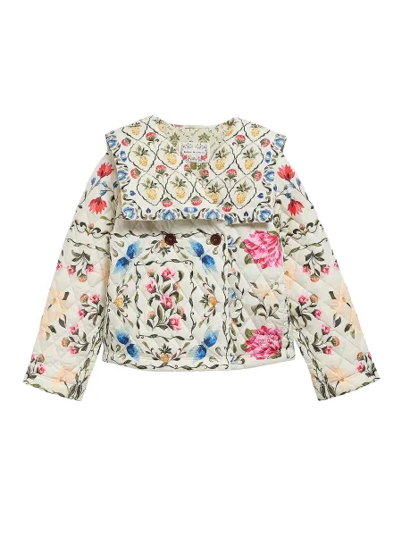 BARBOUR x Farm Rio Azelia Quilted Jacket