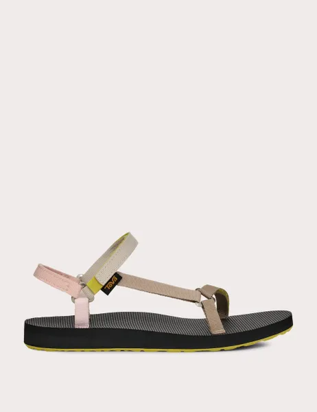 Teva Original Universal Slim Flat Sandals Beige Mix