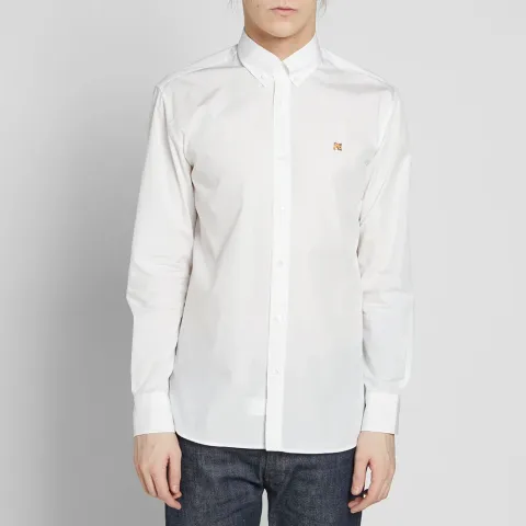 Maison Kitsuné Button Down Classic Poplin Shirt