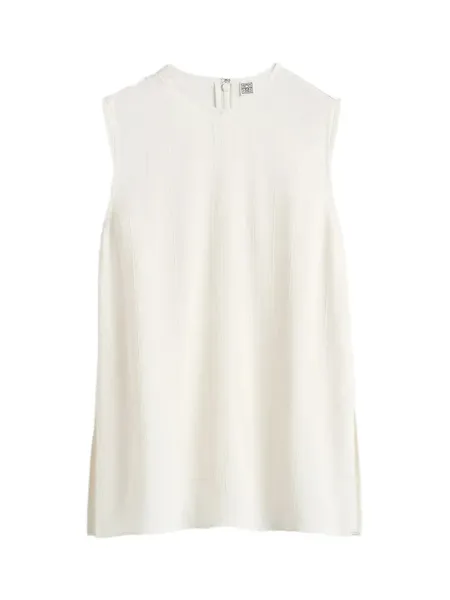 Woven Stripe Top Meringue