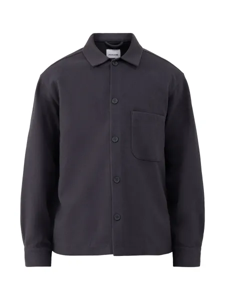 Jack & Jones Regent Long-Sleeved Overshirt - Dark Grey Melange