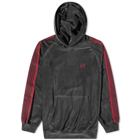 Velour Popover Track Hoodie