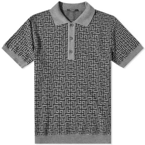 Monogram Knit Polo