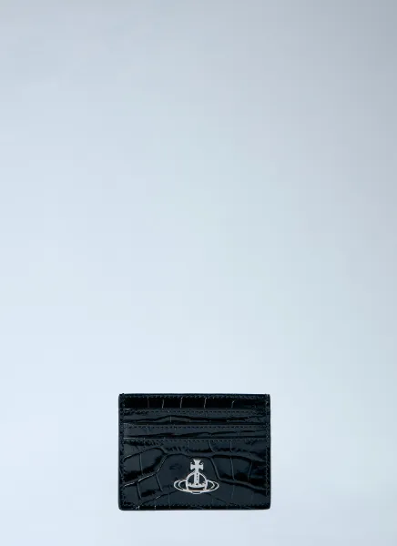 Embossed Leather Card Holder