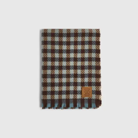 River Island Brown Check Scarf