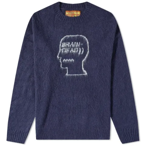 Logohead Pile Crew Knit