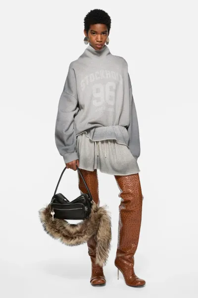 High-Neck Sweatshirt