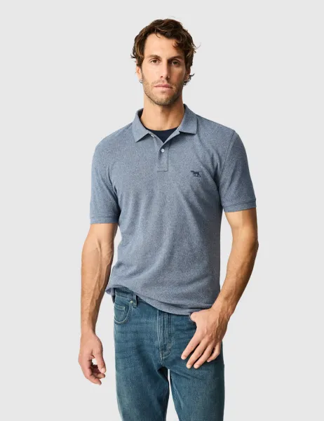 Rodd & Gunn Gunn Slim Fit Pure Cotton Polo Shirt Denim