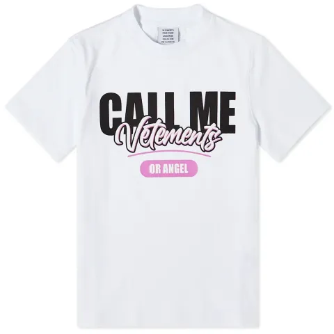 Call Me Vetements Fitted T-Shirt