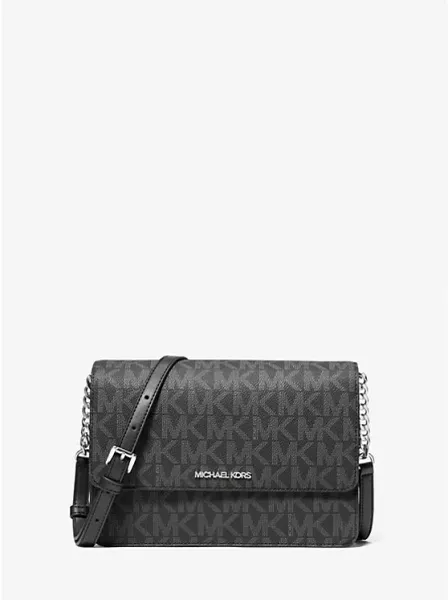 Daniela Large Signature Logo Crossbody Bag