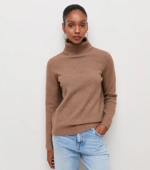 New Look Women's Mink Knit Roll Neck Jumper