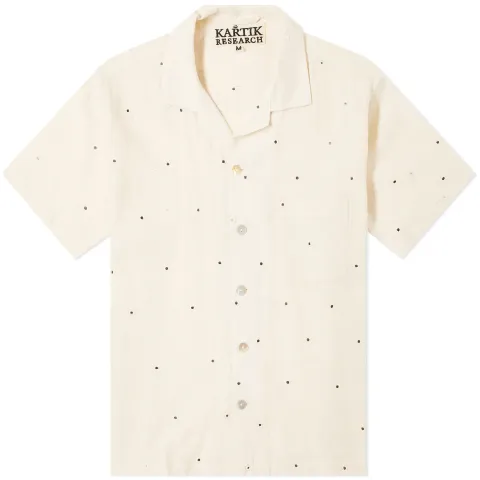 Mirror Embroidery Vacation Shirt