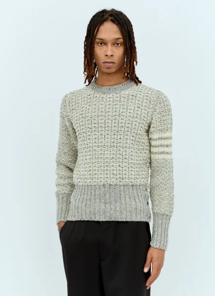 Tuck Stitch Knit Sweater