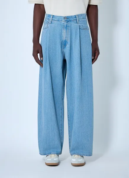 Wide-Leg Denim Trousers