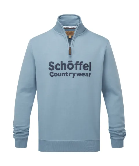 Schöffel Country Bude Quarter Zip Sweatshirt - Pigeon Blue