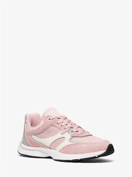 Michael Kors Riley Mixed-Media Trainer