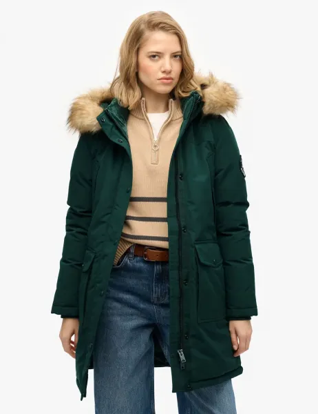 Superdry & Co Hooded Longline Parka Coat