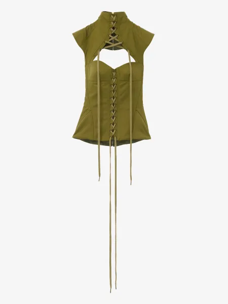 Cut-Out Corset Top