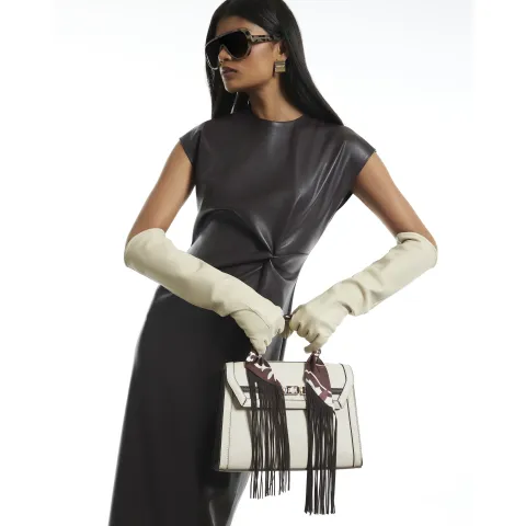 River Island Fringe Scarf Tote Bag