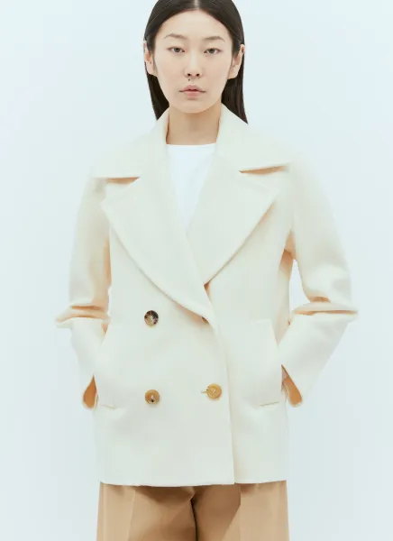 Wool And Cashmere Pea Coat