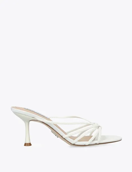 Steve Madden Edna Pearl Stiletto Heel Shoes White