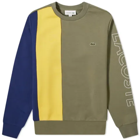 Block Stripe Crew Sweat