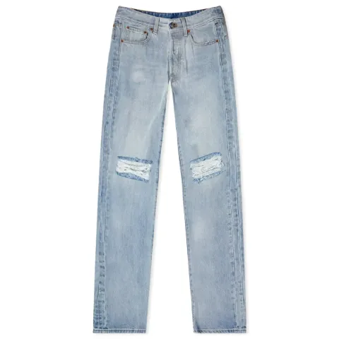 Cut-Up Destroyed Jeans